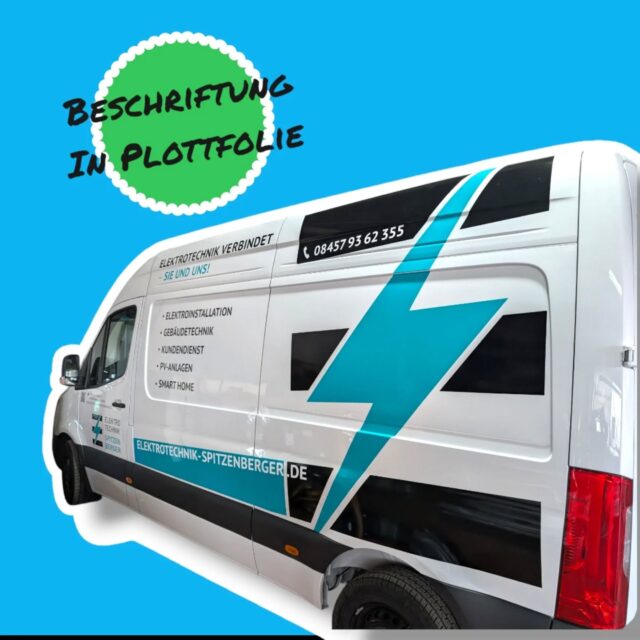 Spitzen Firma! Elektro Technik Spitzenberger. Beschriftung mit Plottfolie. Old school, aber sehr auffällig!

✔️Carwrap
✔️Sonnenschutzfolie
✔️Lackschutzfolie
✔️Beschriftungen

#carwrapping
#carwrap
#wrapcar
#averydennison
#teilfolierung
#folierung
#folie
#foliert
#foliestattlack
#farbwechsel
#ecksteinfoliensysteme
#neuburganderdonau
#neuburg
#donauwörth
#treuchtlingen
#weißenburg
#nürnberg
#beschriftungen
#digitaldruck
#oracal
#orafol
#aufkleber
#plotterliebe
#caroftheday 
#photooftheday
#abelundruf 
#kochwerbetechnik
#sprinter